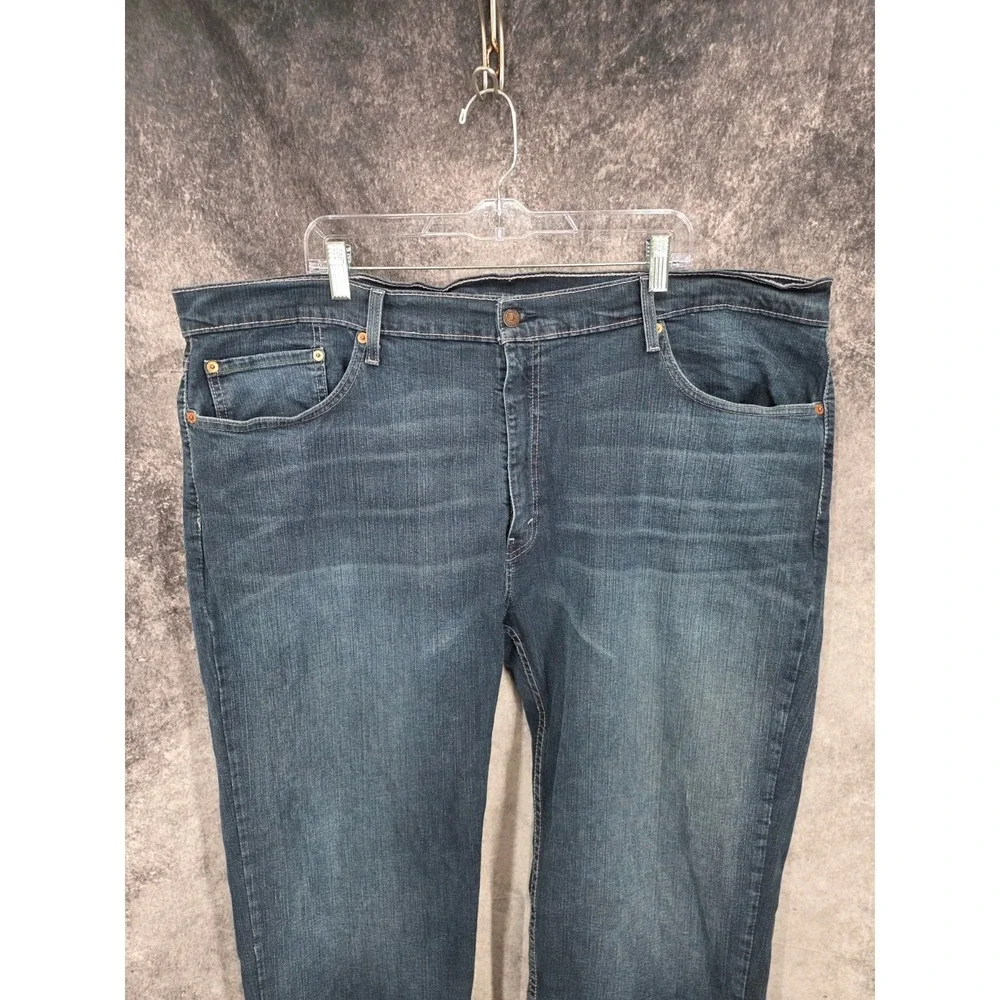 Levis 559‎ Jeans Mens 46 X 32 Blue Relaxed Fit Straight Whiskers Tag 44x32
